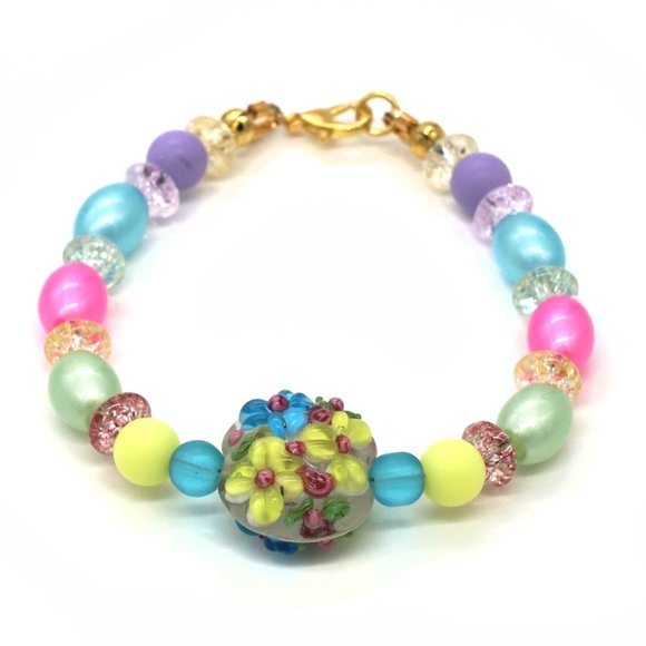 Bracelet with Spring and Easter Theme. - Picture 2 of 2